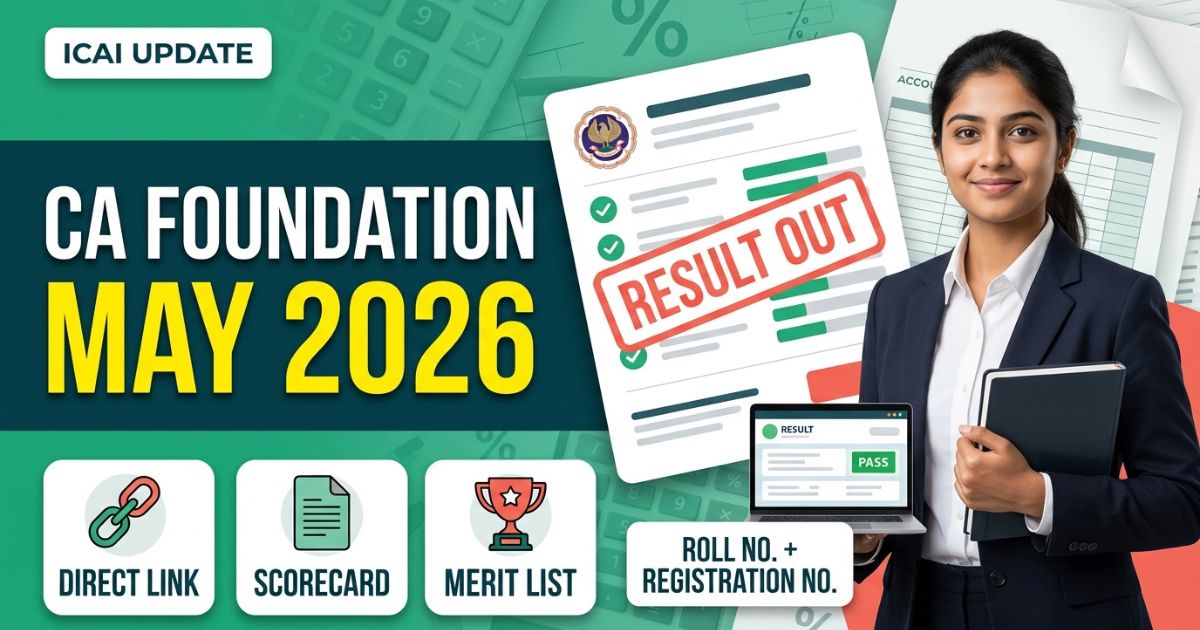 ICAI CA Foundation May Result 2026 Link